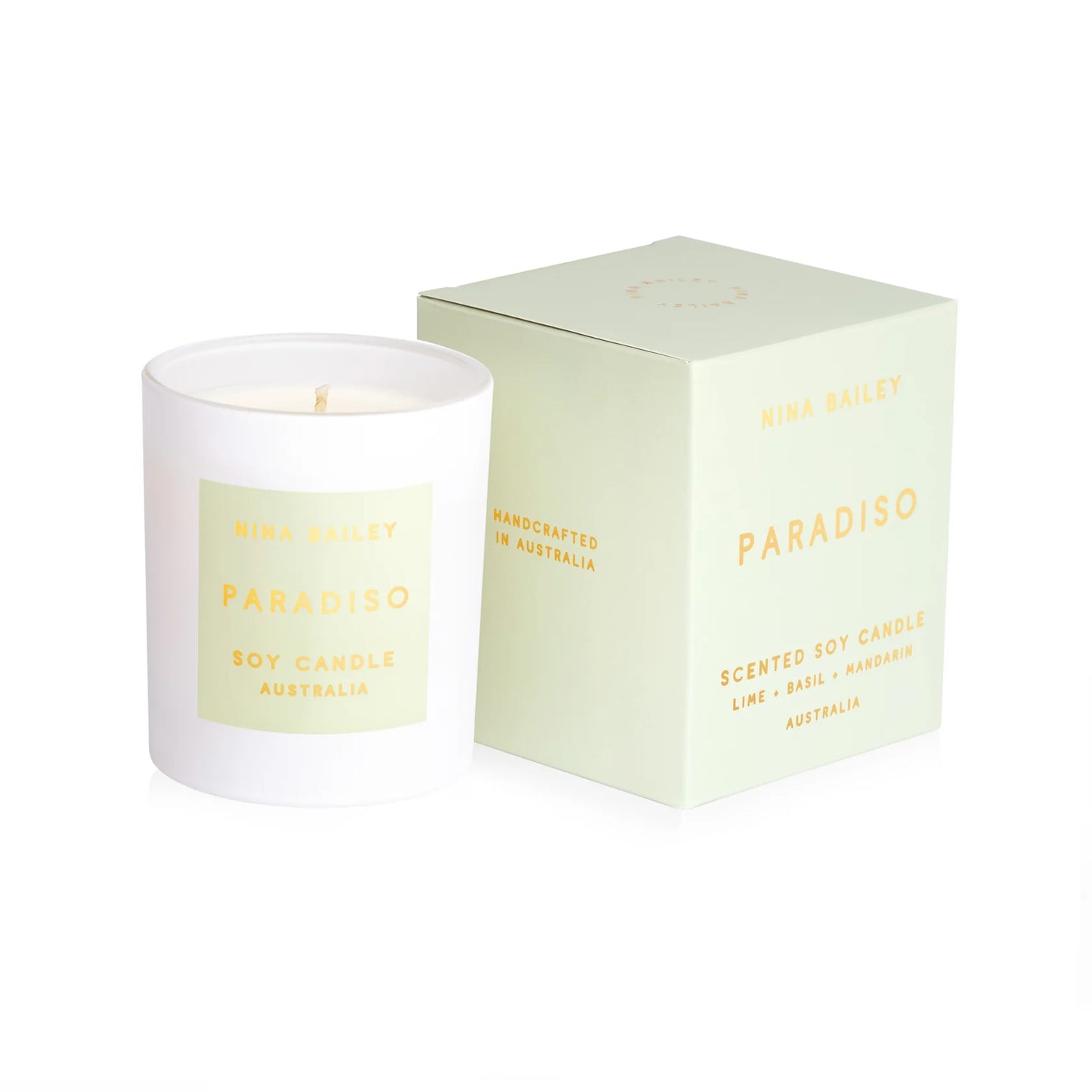 Nina Bailey | Paradiso - Scented Soy Candle - Lime Basil Mandarin