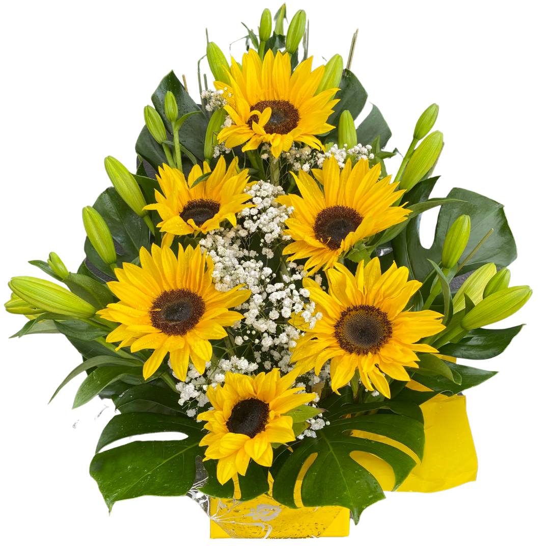 Box of Sunflowers/Liliums - Chatsworth Flowers