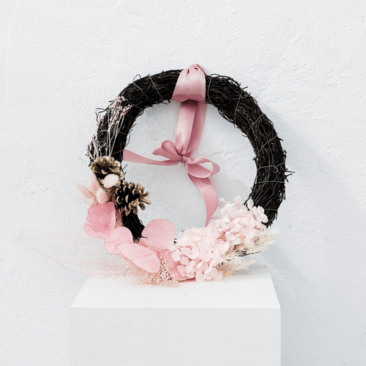 Holiday Wreath - Pink Frost