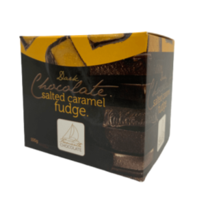 Fremantle Chocolate | Dark Chocolate - Salted Caramel Fudge 100g