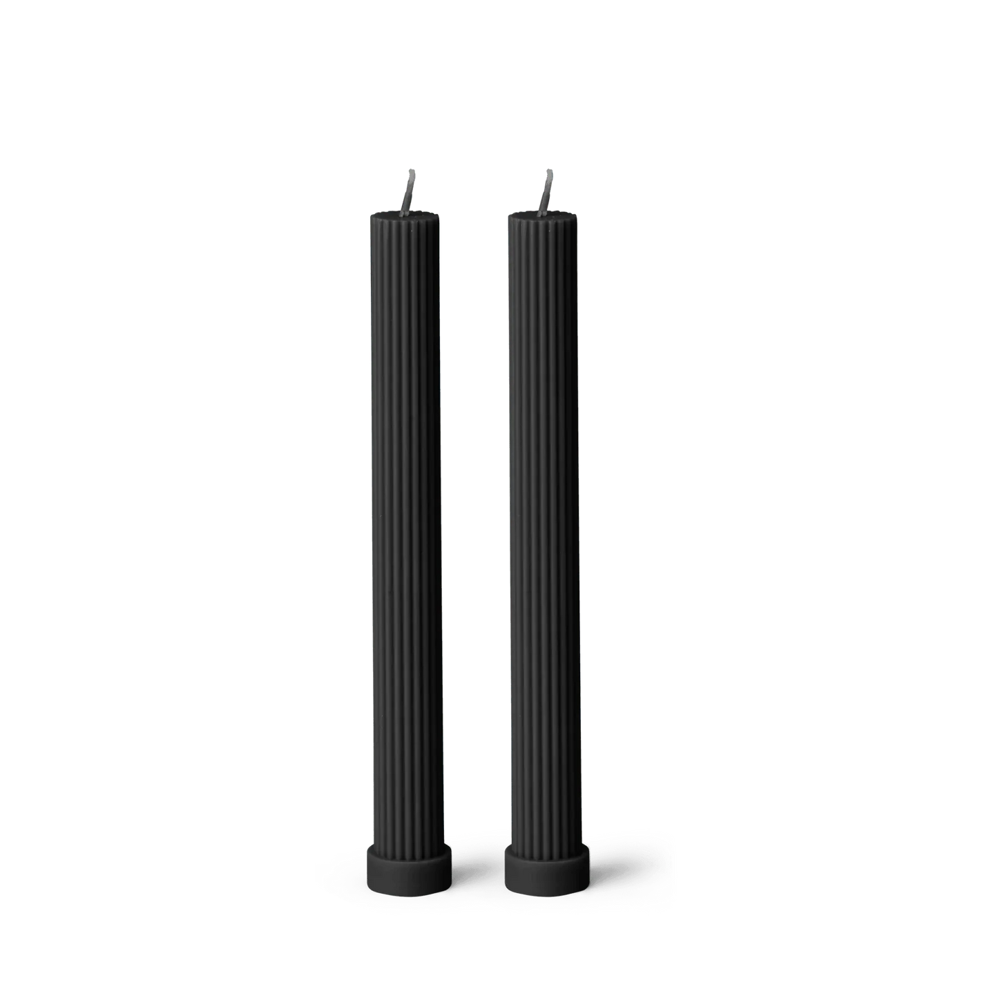 Black Blaze | Column Pillar Candle - Box of 2 - Black