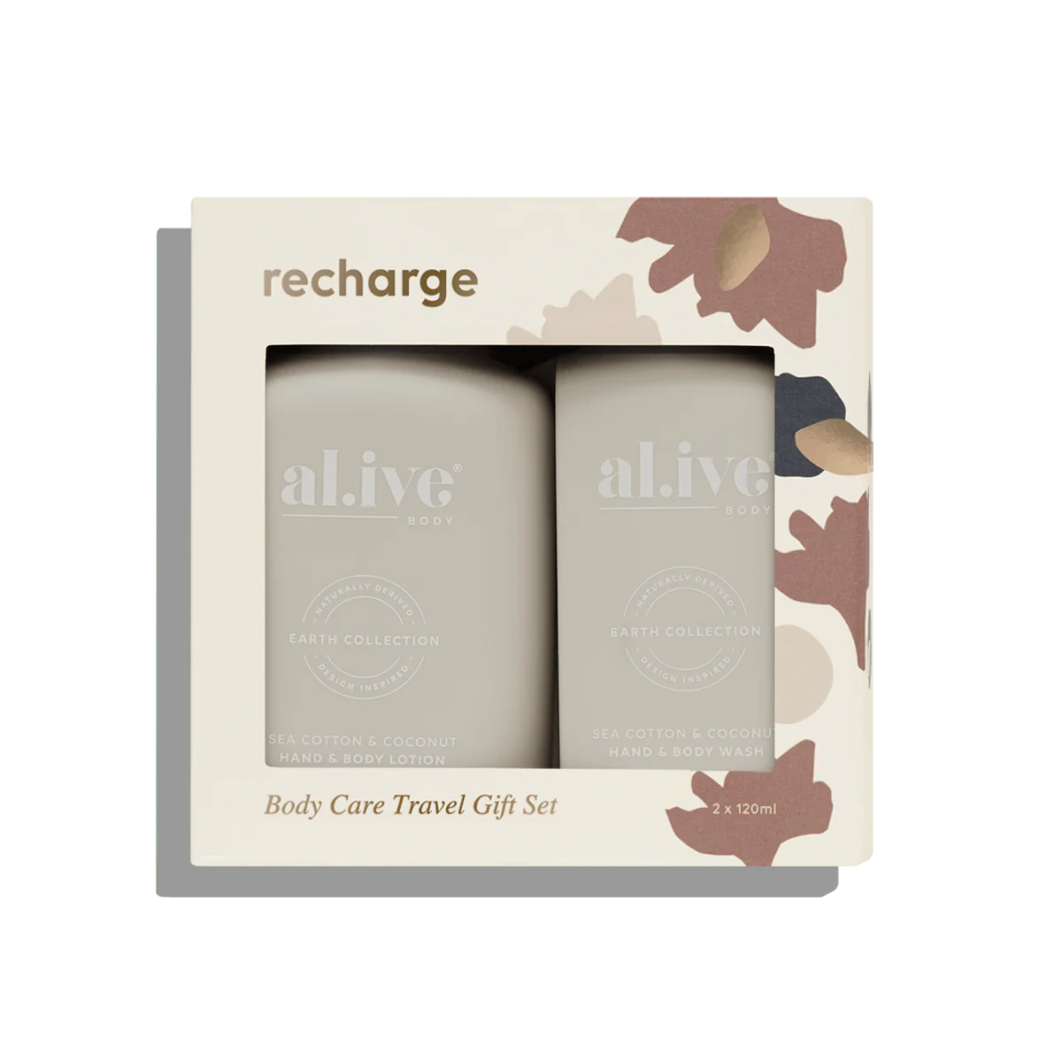 Al.ive Body | Recharge Body Care Travel Gift Set | Sea Cotton & Coconut