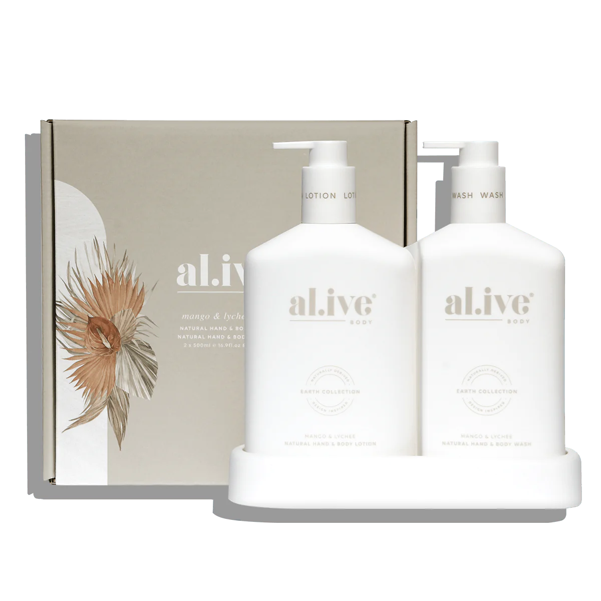 Al.ive Body | Wash & Lotion Duo + Tray - Mango & Lychee