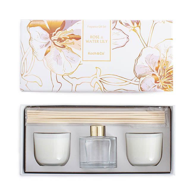 Fragrance Gift Set - Rose & Water Lily - Chatsworth Flowers
