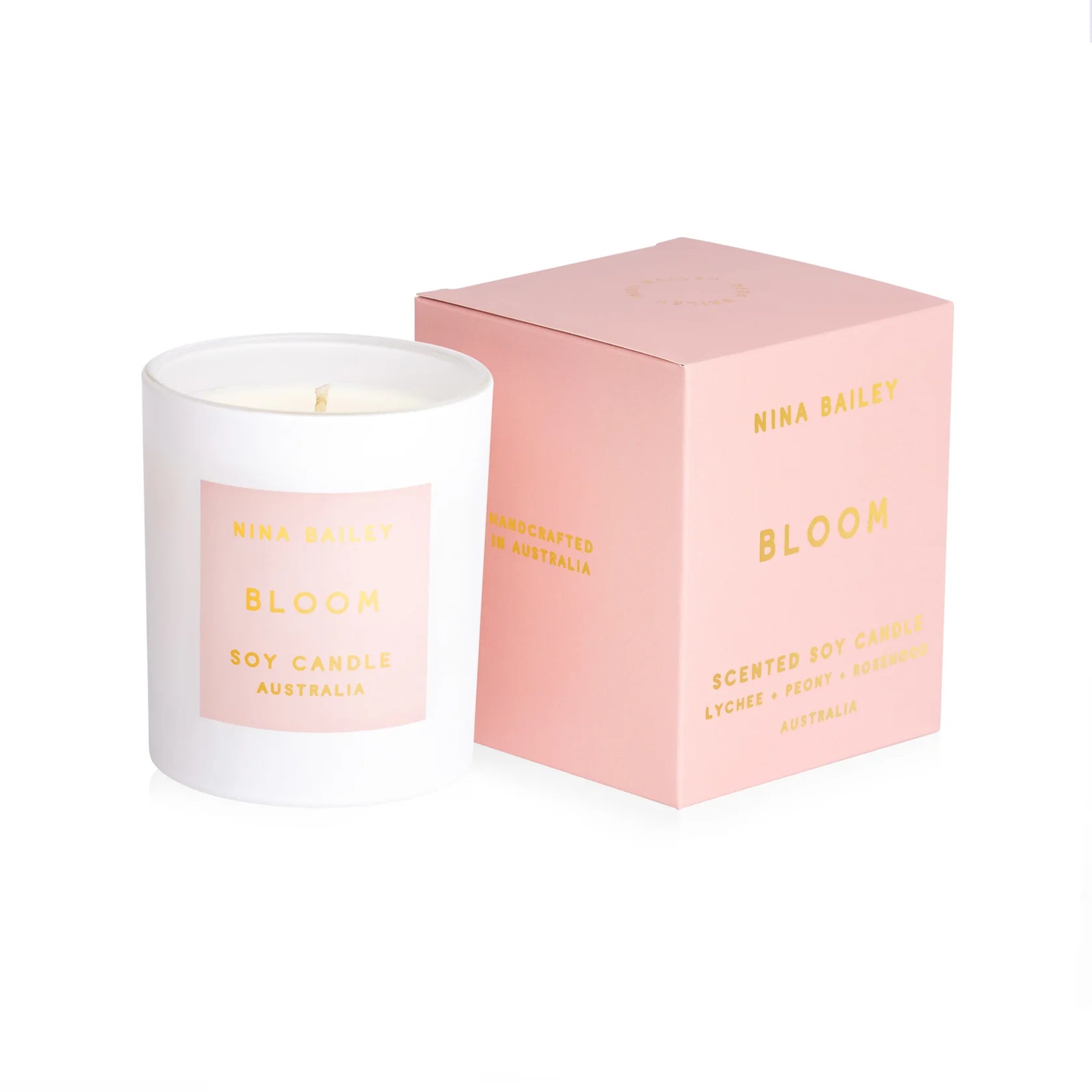 Bloom - Lychee Peony Soy Candle - Chatsworth Flowers