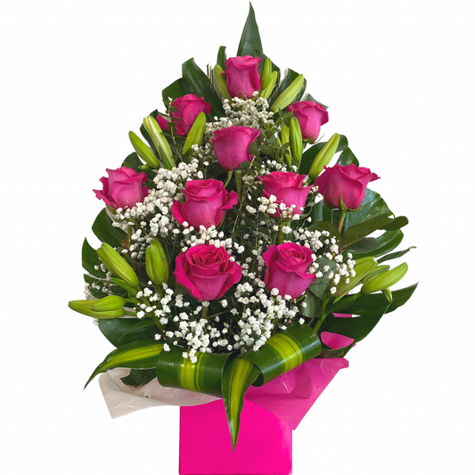 Large Box of Roses/Liliums - Chatsworth Flowers