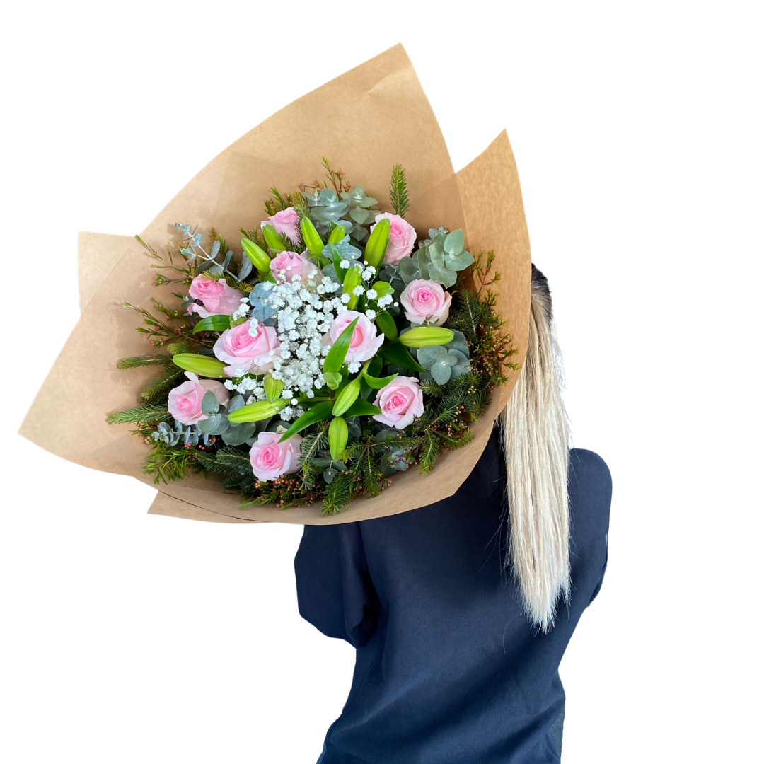 Large Bouquet - Roses/Liliums - Chatsworth Flowers