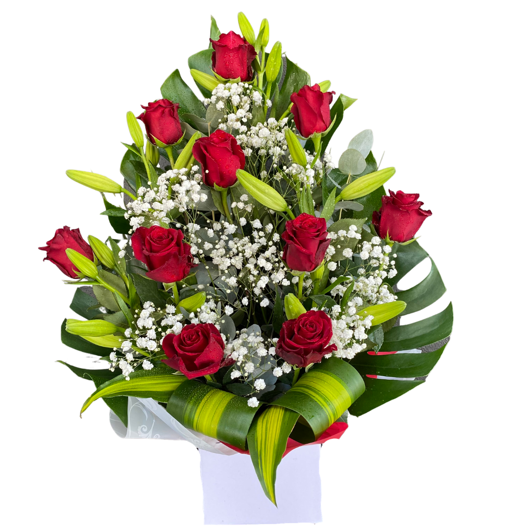 Large Box of Roses/Liliums - Chatsworth Flowers